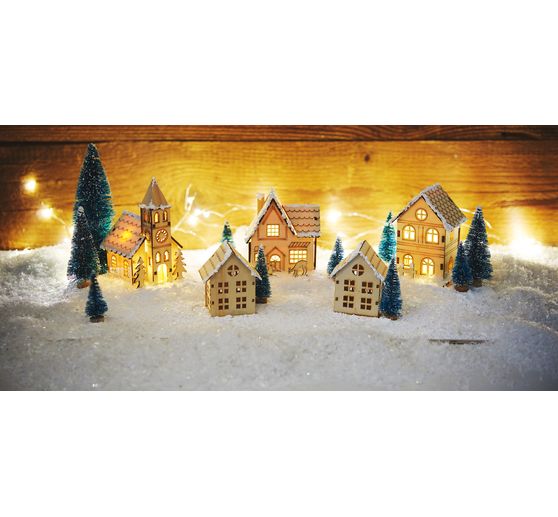 VBS Wooden building kit "Church" incl. LED