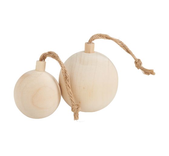 Holz-Weihnachtskugel