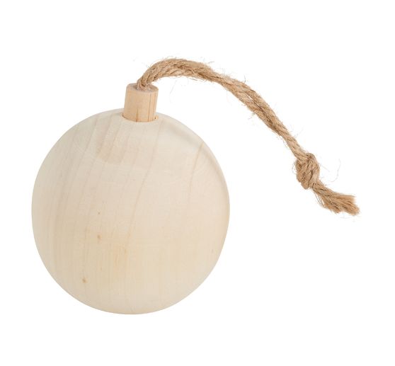 Holz-Weihnachtskugel