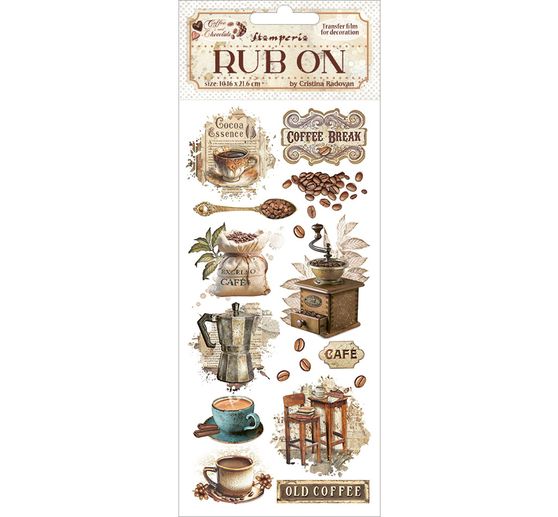 Rub On Transferfolie Coffee and Chocolate"