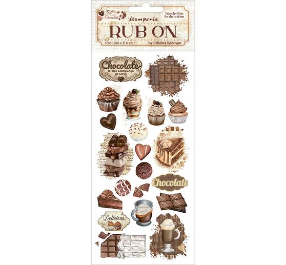 Rub On Transferfolie Coffee and Chocolate"