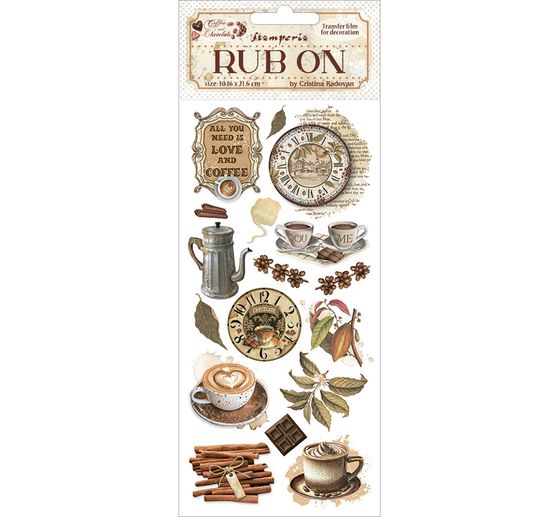 Rub On Transferfolie Coffee and Chocolate"