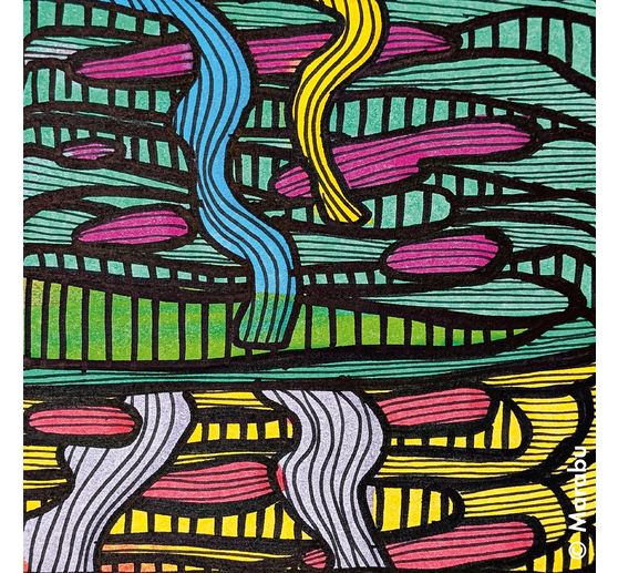 Marabu Acryl Color Squeegee Art Set