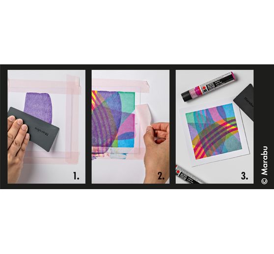 Marabu Acryl Color Squeegee Art Set