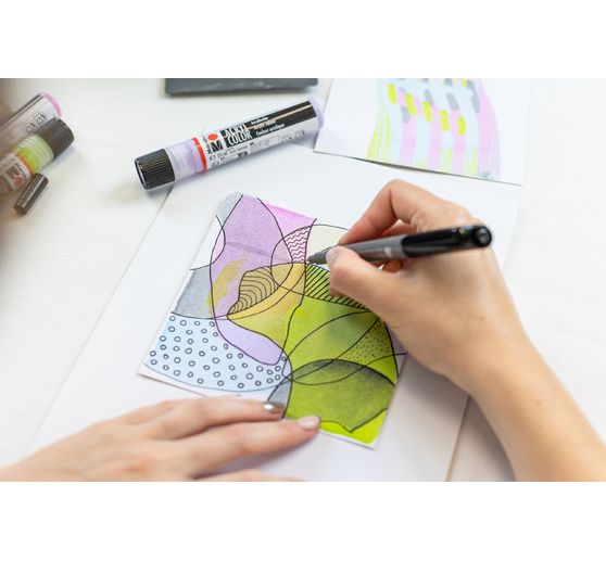 Marabu Acryl Color Squeegee Art Set