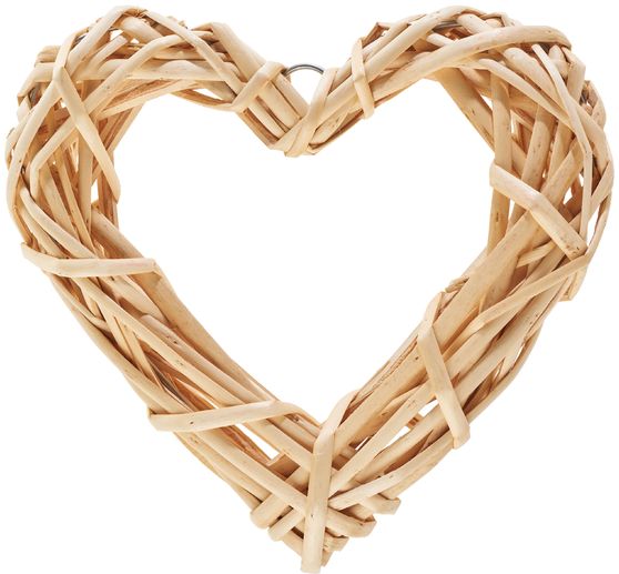 Weidenherz zum Aufh&auml;ngen