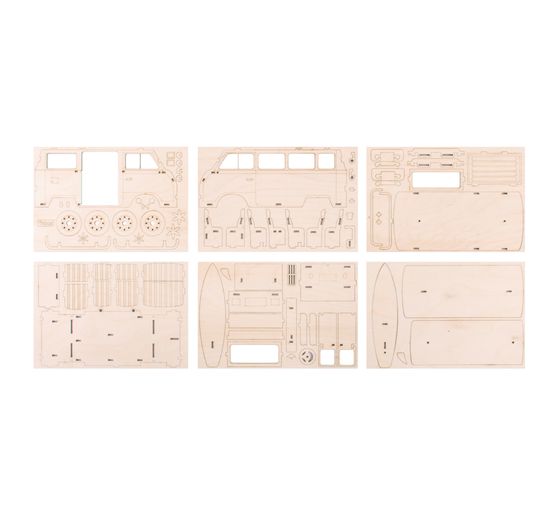 Wood building kit "Camper van"