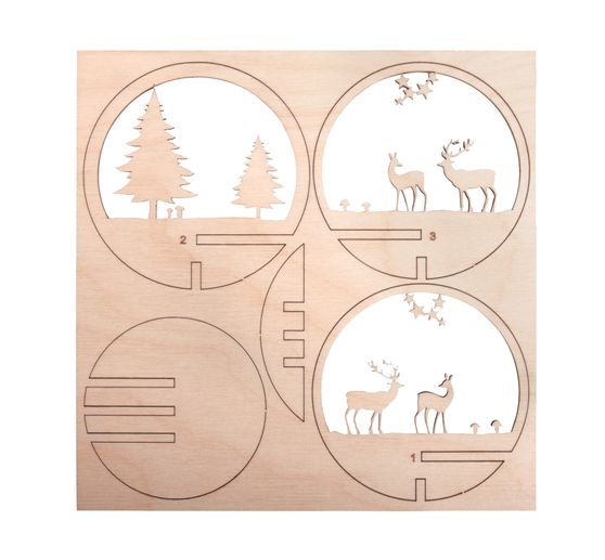 Wooden stick motif "Reindeer