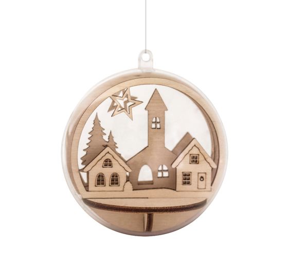 Wooden stick motif "Houses