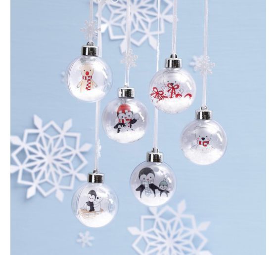 Complete set "Christmas balls with snow