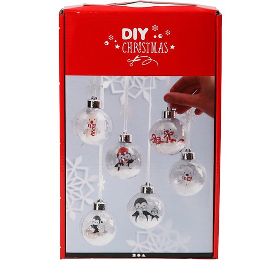 Complete set "Christmas balls with snow