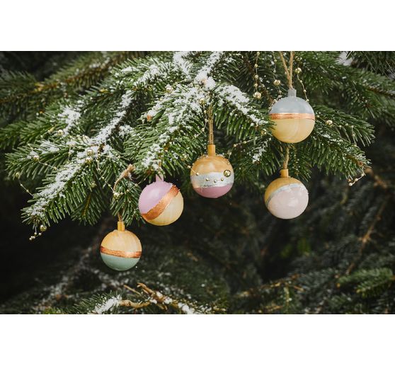Holz-Weihnachtskugel