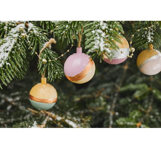 Holz-Weihnachtskugel