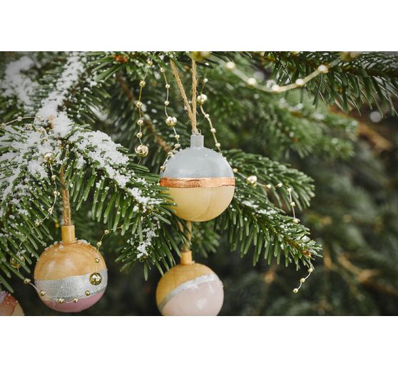 Holz-Weihnachtskugel