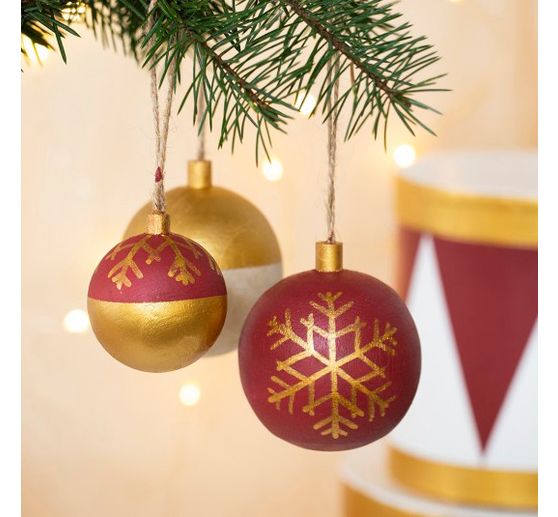 Holz-Weihnachtskugel
