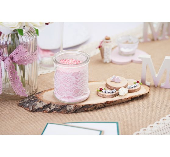 VBS Letter beads "White", 175 g