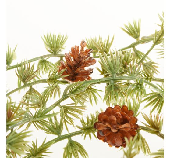 Pine garland with cones