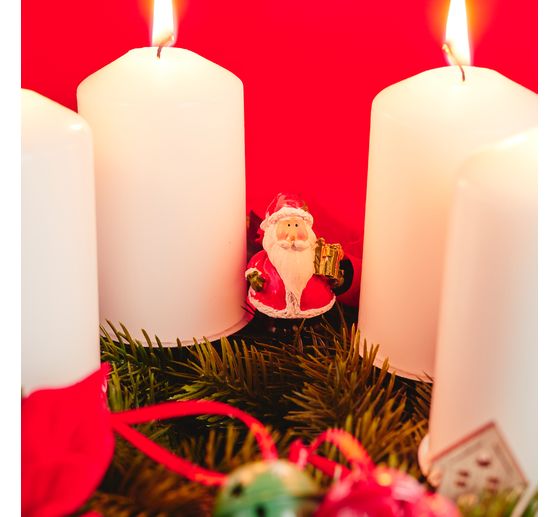 Pillar candles, pack of 4