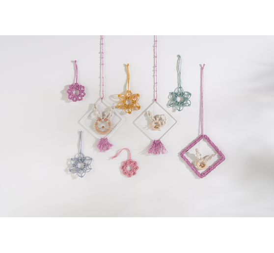 Rico Design Metallring "Quadrat", Weiss
