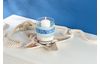 Juteband "Chabby Seaside", Natur-Taubenblau-Marine