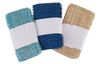 Juteband "Chabby Seaside", Natur-Taubenblau-Marine