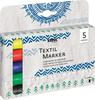 KREUL Textile Marker medium, set of 5