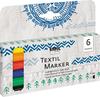 KREUL Textil Marker fine, 6er-Set