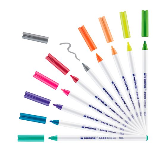 edding 4600 "Textile pen", 10 pieces