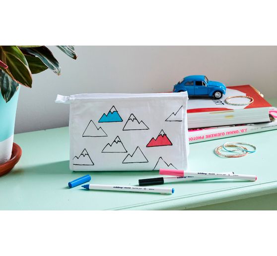 edding 4600 "Textil Pen", 5 Stück