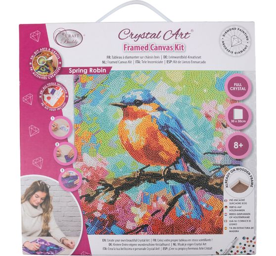 Diamond Painting "Crystal Art Kit", 30 x 30 cm