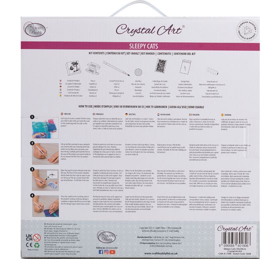 Diamond Painting "Crystal Art Kit", 30 x 30 cm