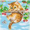 Diamond Painting "Crystal Art Kit", 30 x 30 cm Kitten