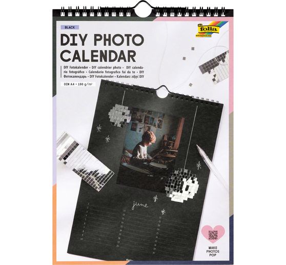 DIY Photo calendar "Black"