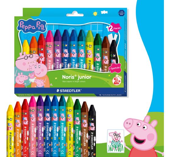 Noris junior Wachsmalkreiden "Peppa Pig"