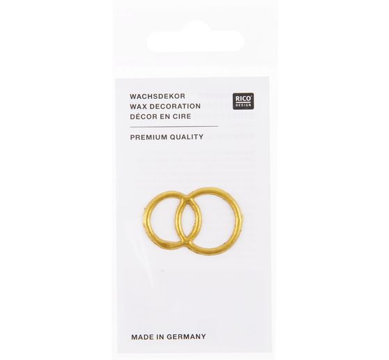 Wax motif "Wedding rings"