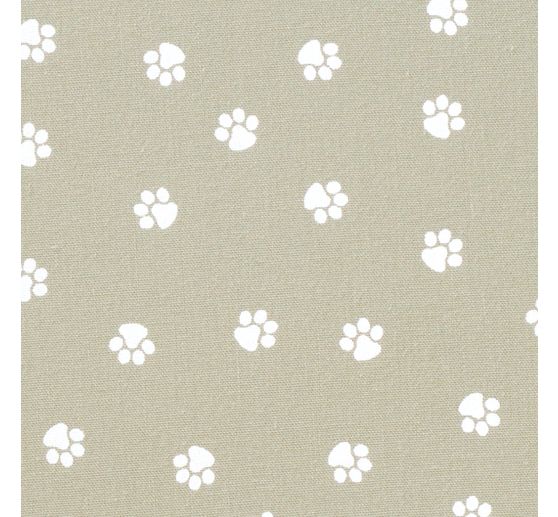 Cotton poplin fabric "Paws"