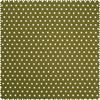 Baumwoll-Stoff Popeline "Sterne" Khaki