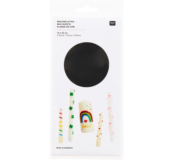Wax sheets, 20 &times; 10 cm, 2 pcs