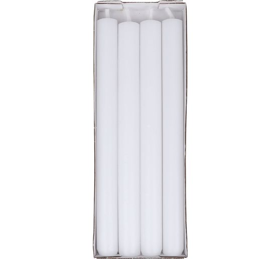 Stabkerzen, durchgef&auml;rbt, 4er-Pack