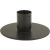 Metal candle holder for taper candles, black Flat