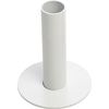 Metal candle holder for taper candles, White High