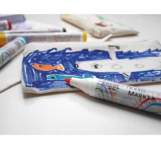 KREUL Textil Marker medium "Junior", 12er-Set