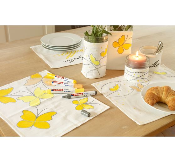 edding 4600 "Textil Pen", 5 Stück