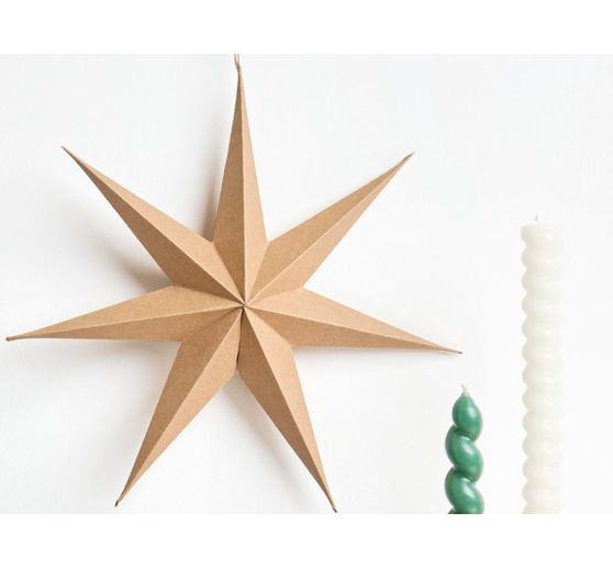 3D Papierstern, Kraftpapier