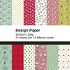 Designpapierblock, 32 x 32 cm, 24 Blatt Weihnachtszeit