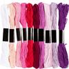 Embroidery thread assortment, 1 mm, 10 colours of 8 m each
