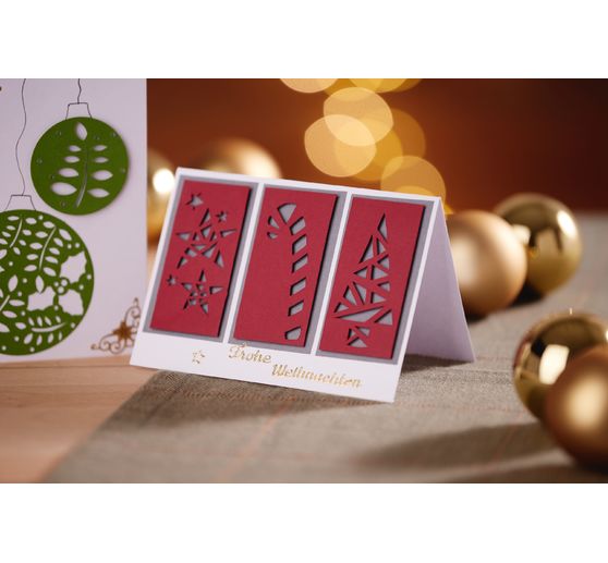 VBS Reliefsticker-Set "Frohe Weihnachten"