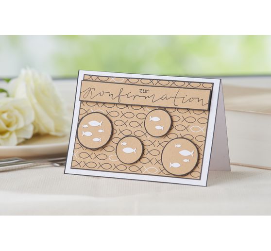 VBS Double cards "White", portrait format
