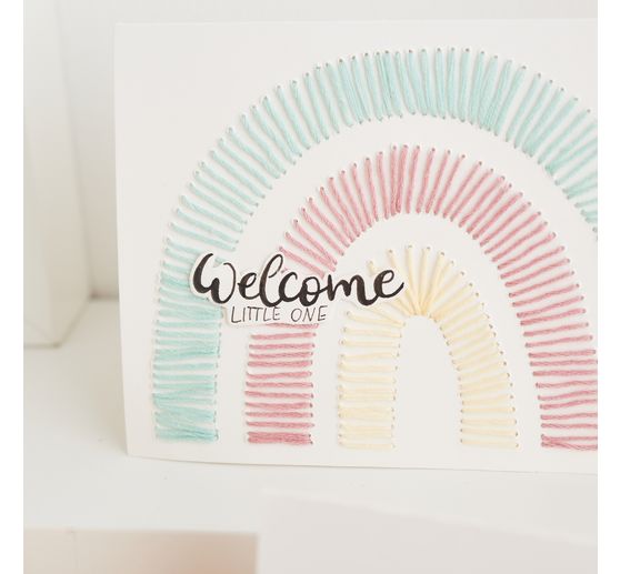 VBS Doppelkarten mit Umschl&auml;gen "Creme", 50 Stk.