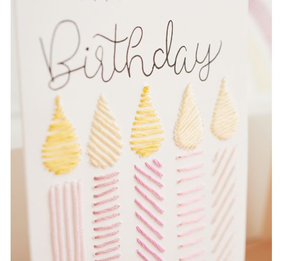 VBS Doppelkarten mit Umschl&auml;gen "Creme", 50 Stk.